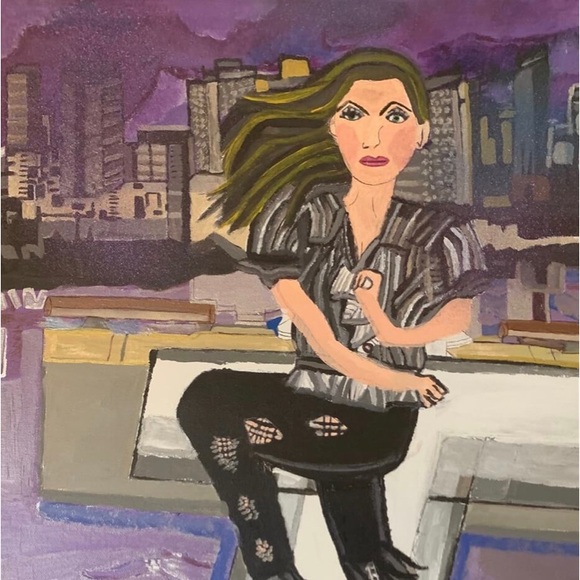 Fashion Is Life Original Acrylic Painting - Picture 1 of 6